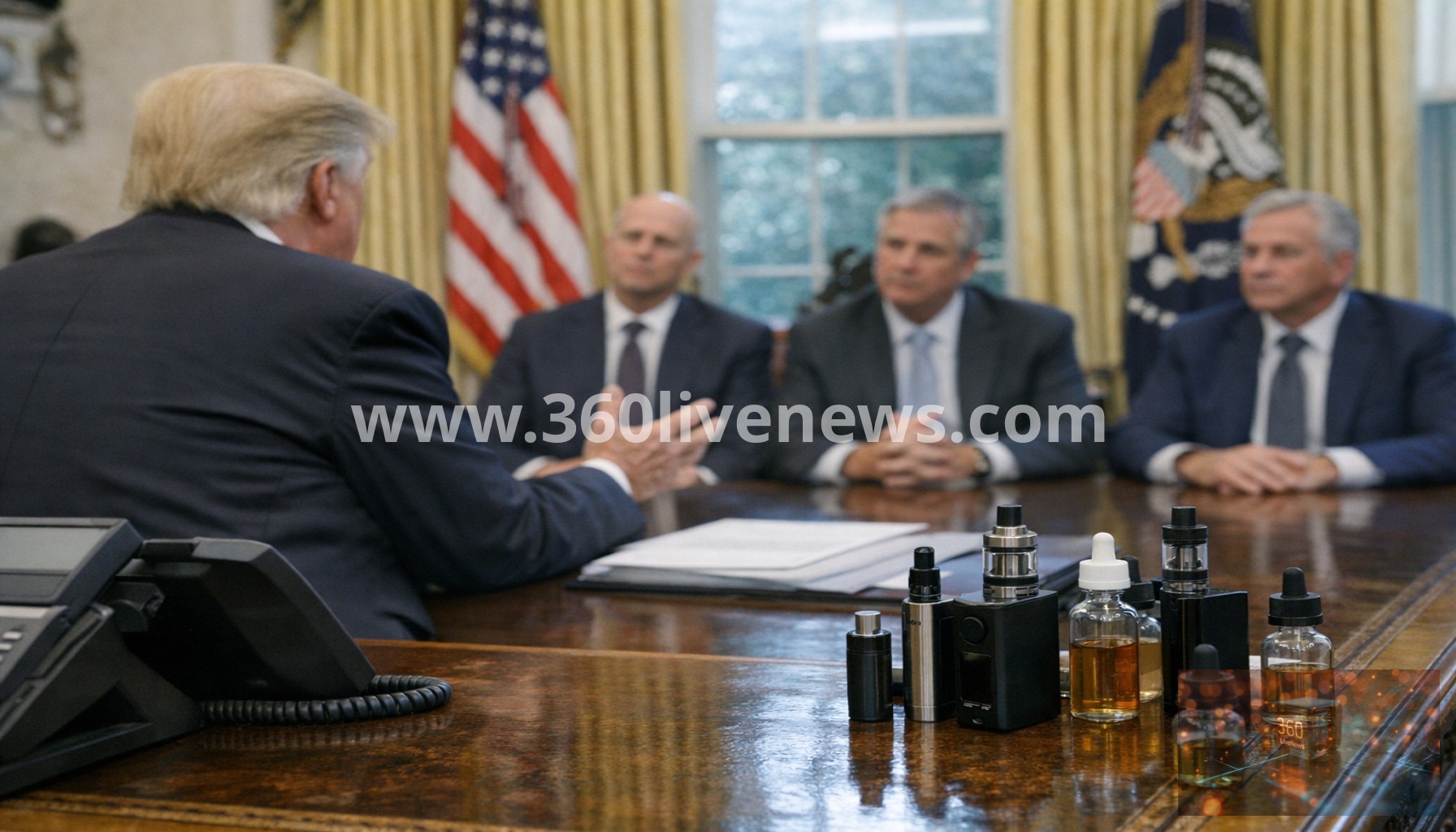 Trump sides with tobacco companies in vape dispute as FDA commissioner resigns