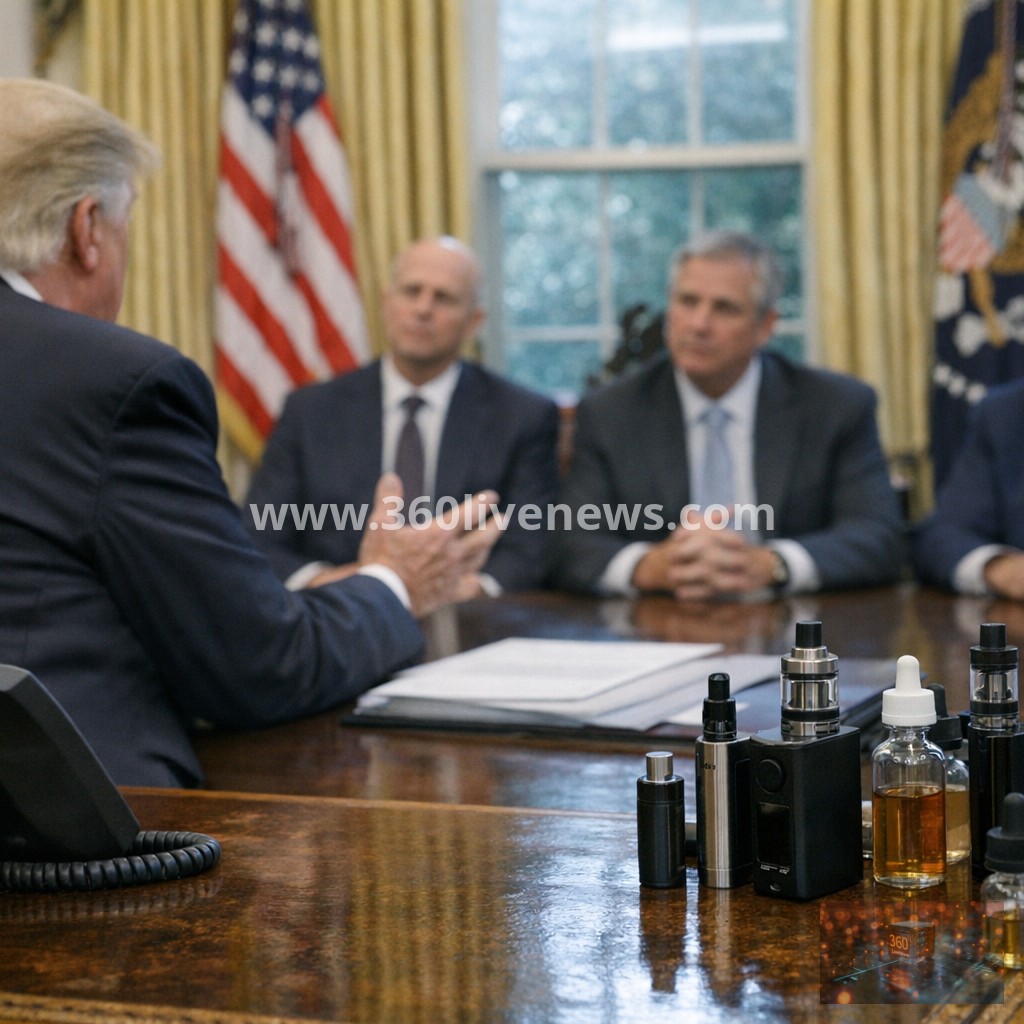 Trump sides with tobacco companies in vape dispute as FDA commissioner resigns