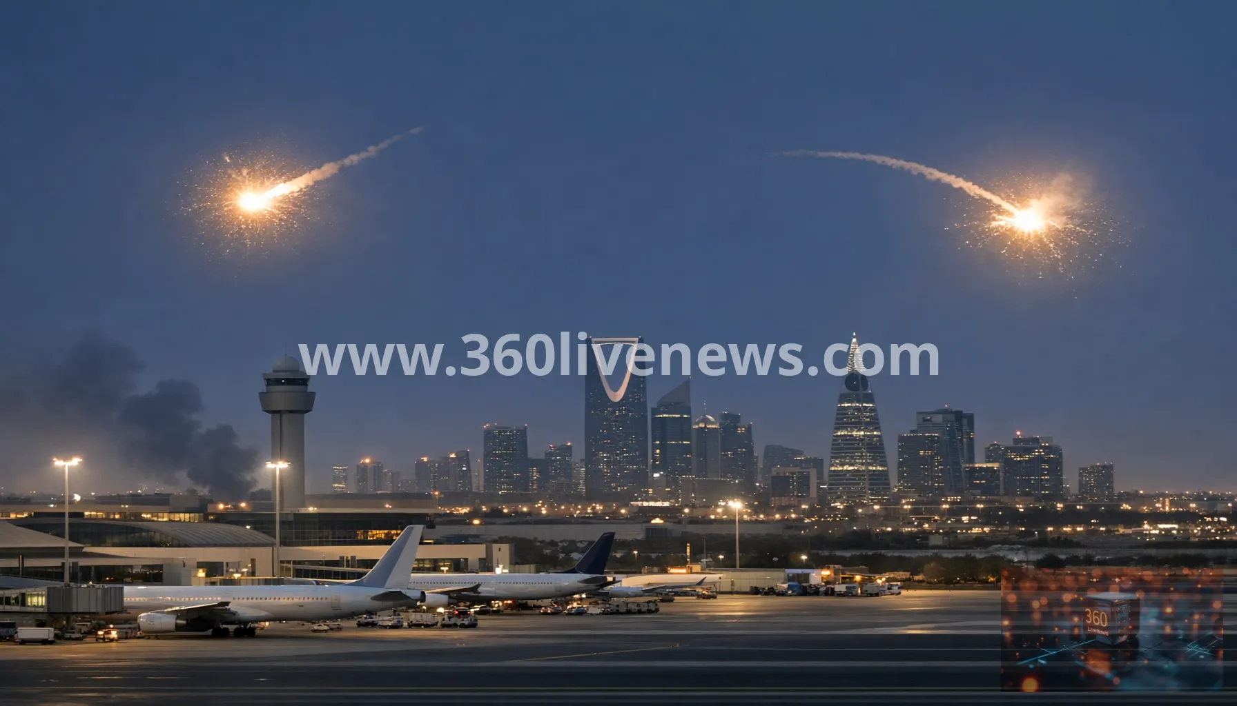 Houthis claim new missile attack on Riyadh airport as Saudi Arabia says it intercepted missile
