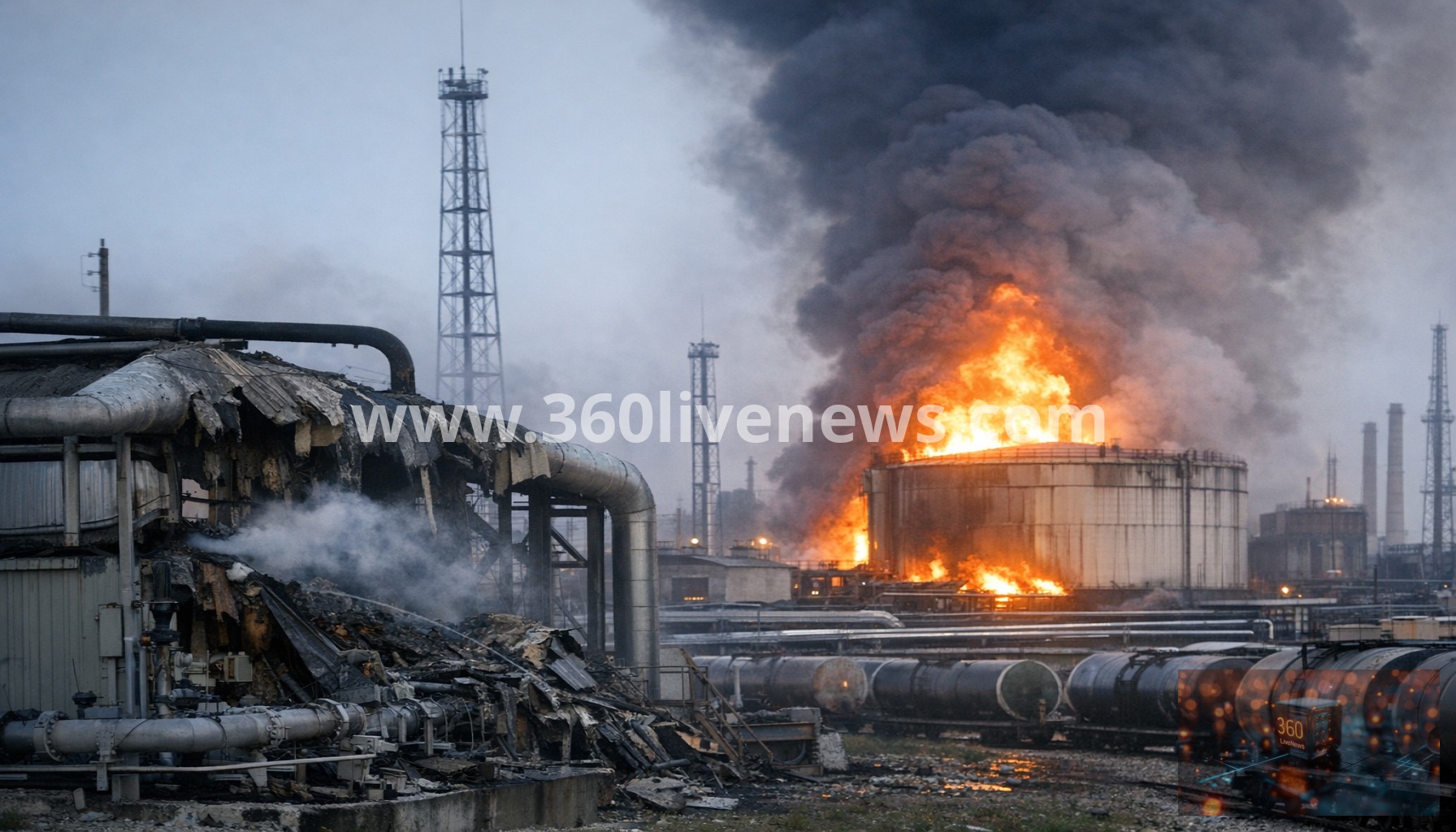 Ukraine says it struck Russian pipeline facility and oil depot