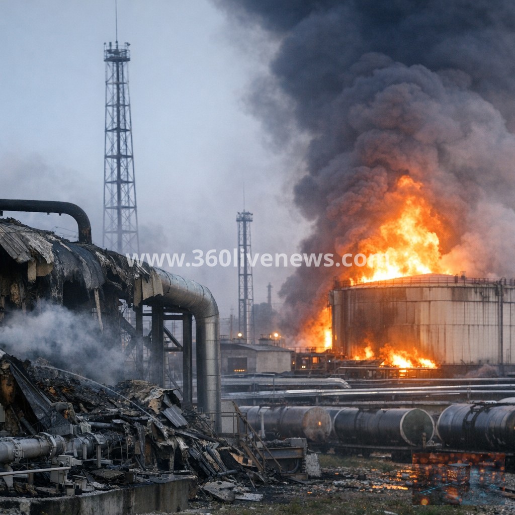 Ukraine says it struck Russian pipeline facility and oil depot