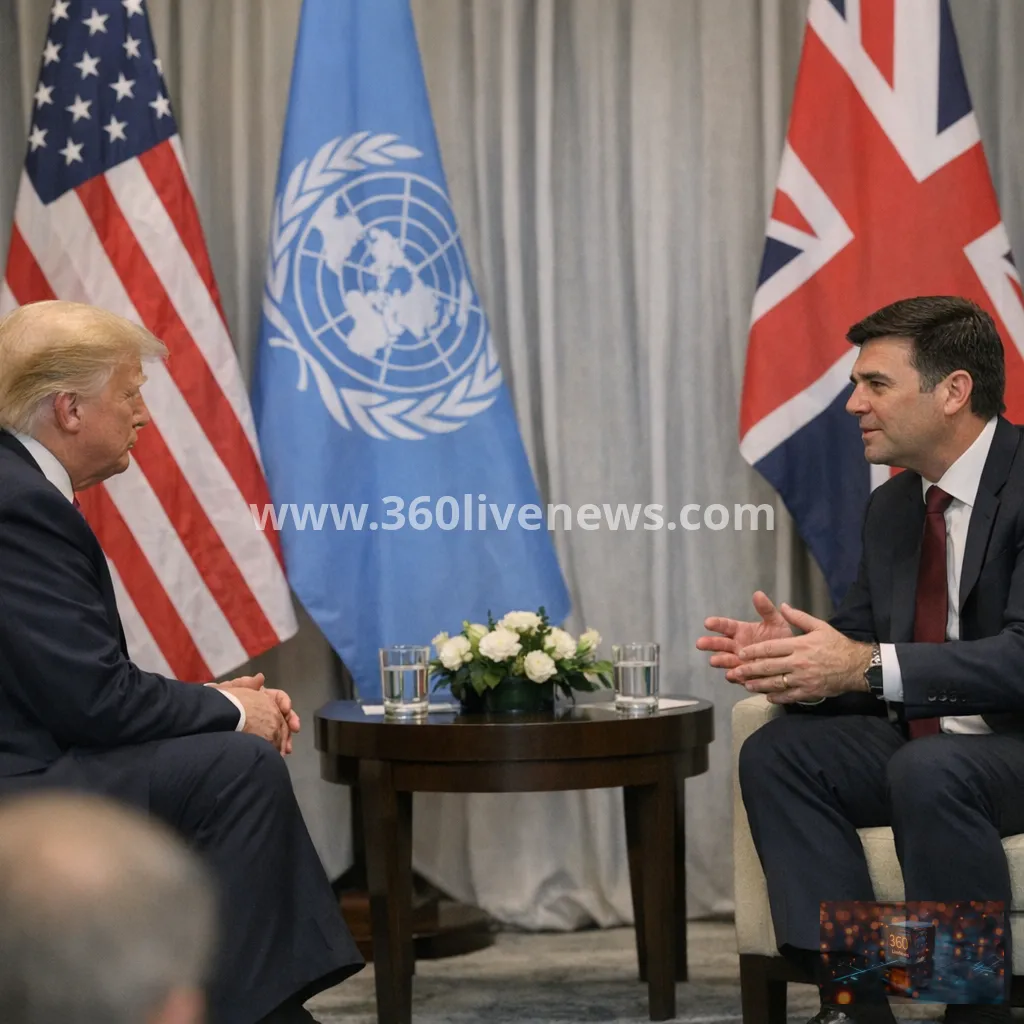 Trump and Burnham meet at UN as Chagos deal comes under scrutiny