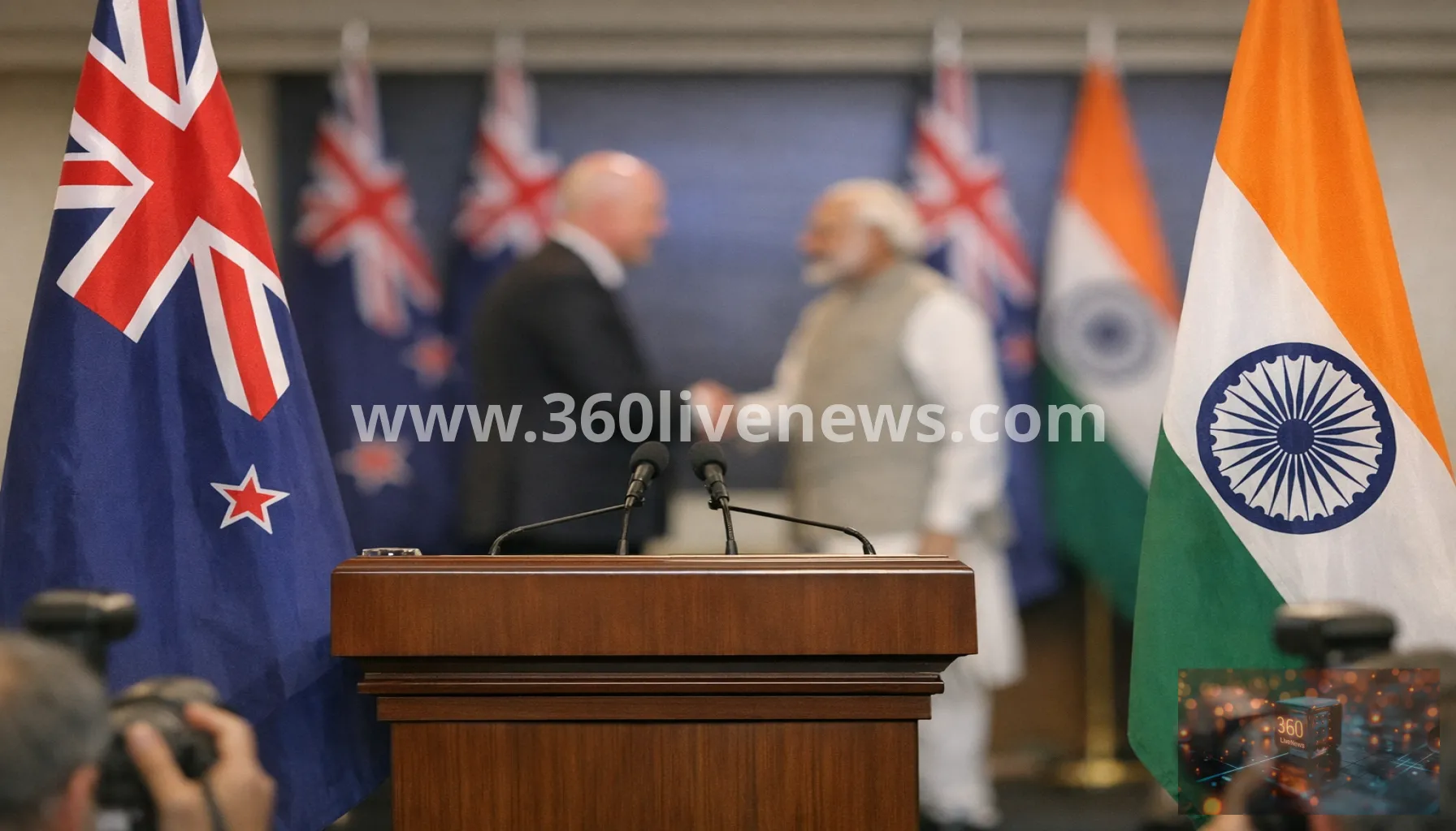 Luxon says New Zealand and India should defend rules-based system as Modi arrives in Auckland