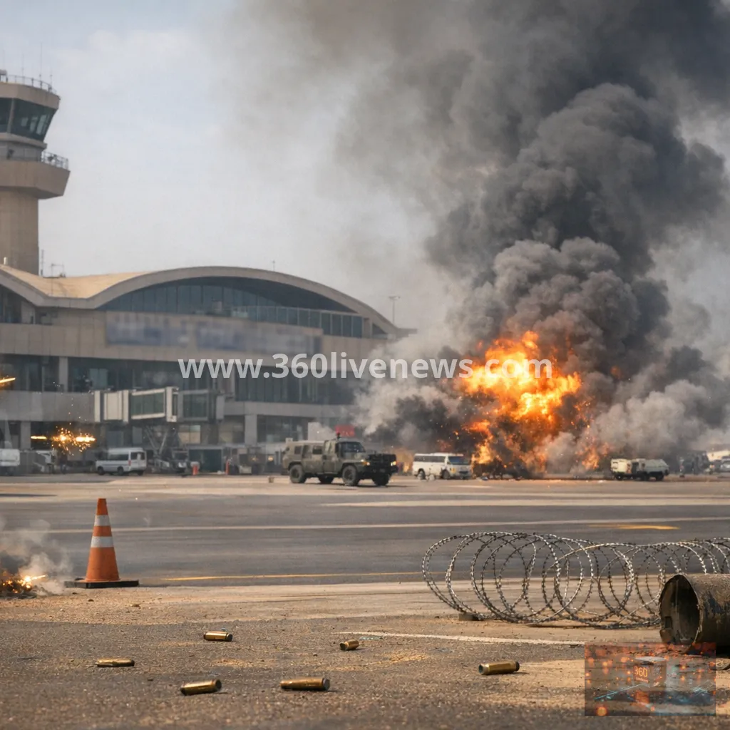 Gunfire and explosions reported at Niamey airport in Niger