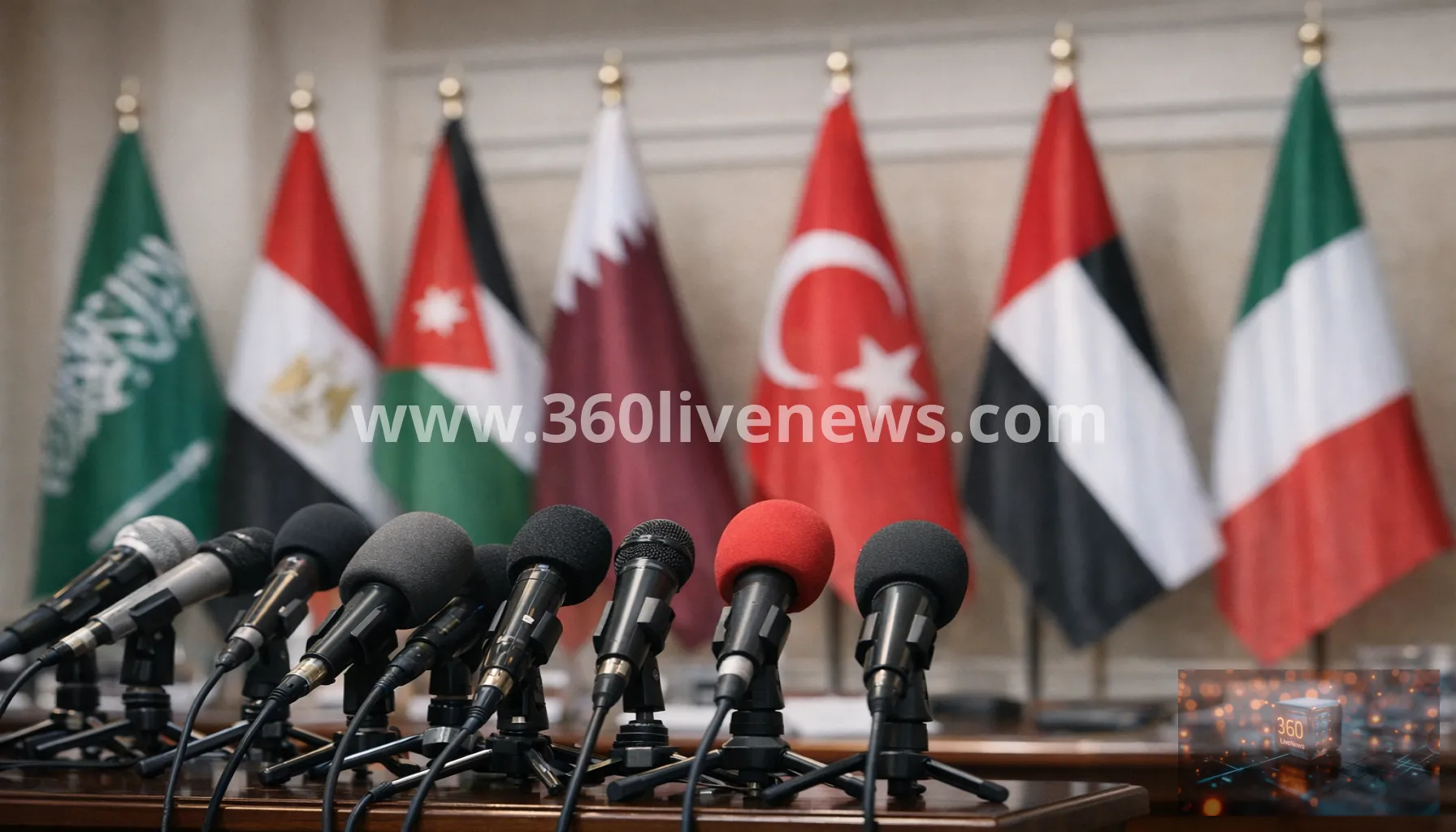 Eight Arab and Muslim countries condemn Israeli violations in Gaza