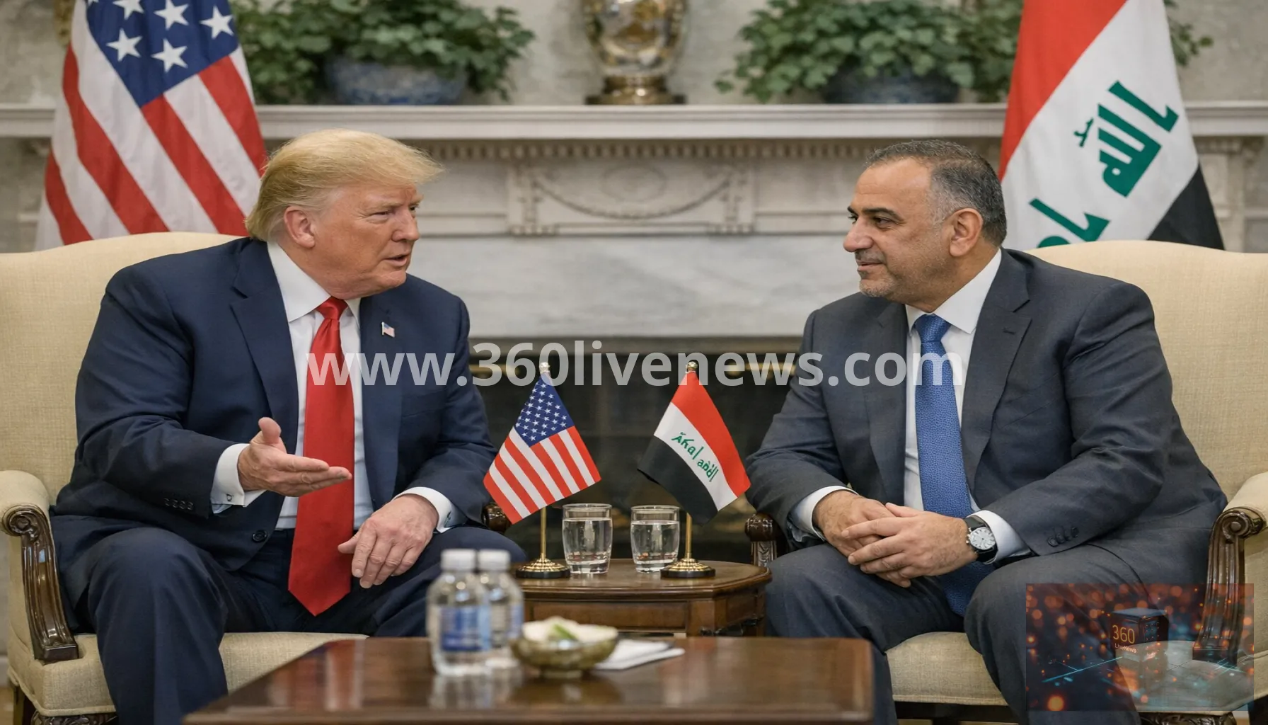 Trump and Iraq Prime Minister agree on deeper economic ties and US troop withdrawal by September 30
