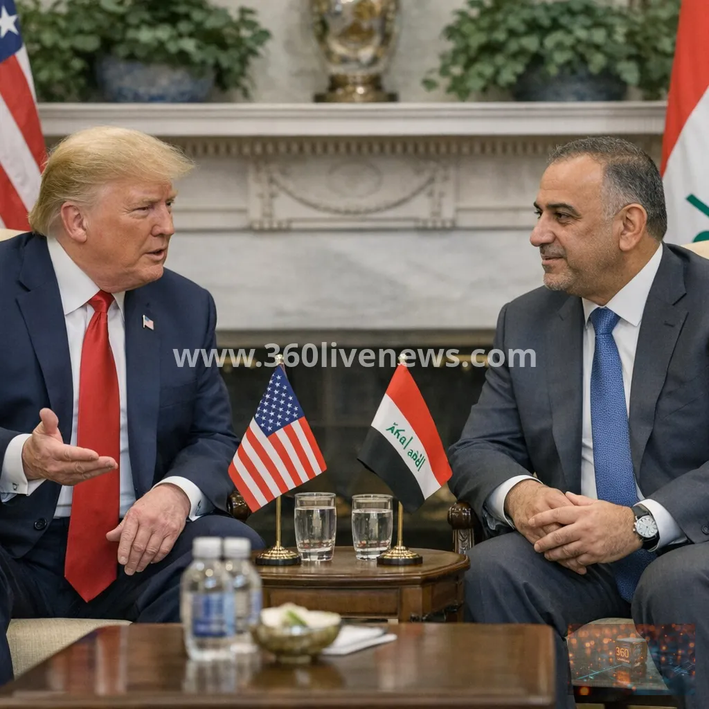 Trump and Iraq Prime Minister agree on deeper economic ties and US troop withdrawal by September 30