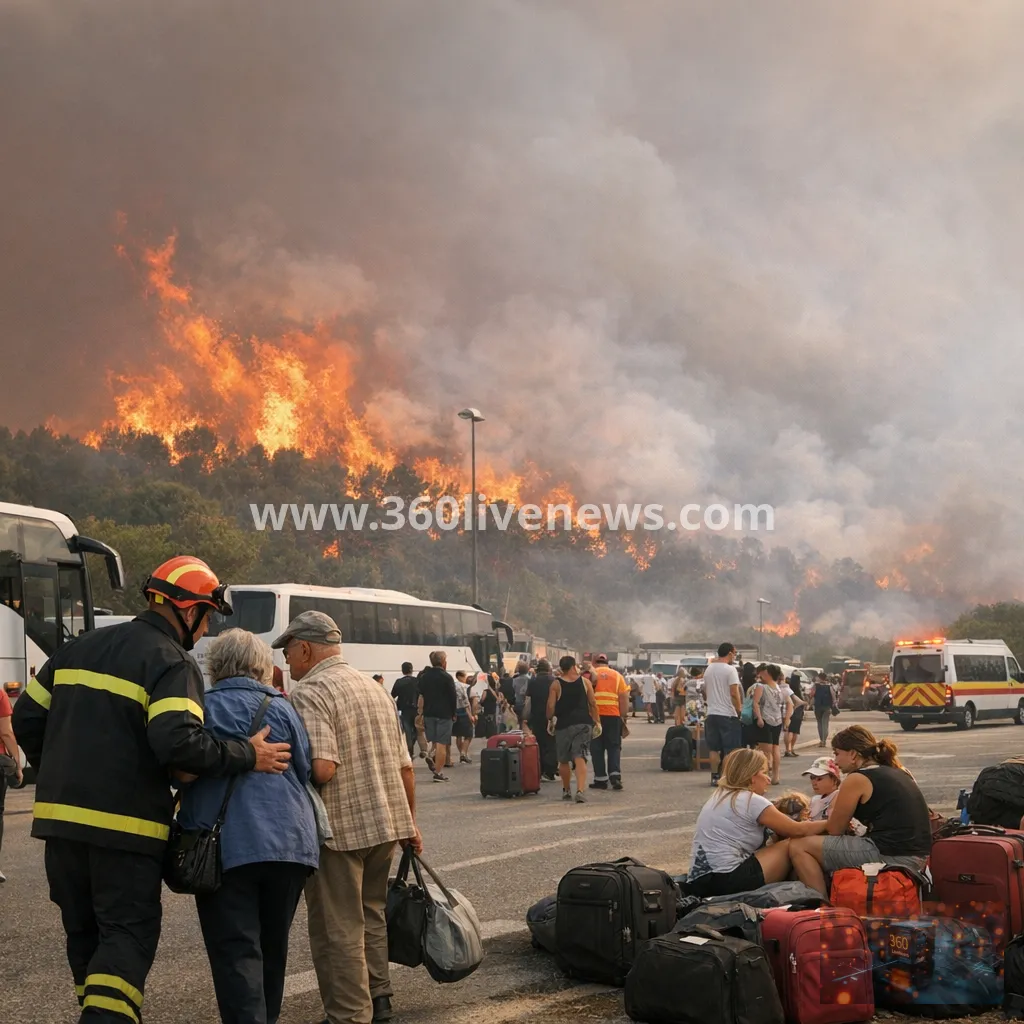 Wildfires force mass evacuations in France and Spain as death toll rises