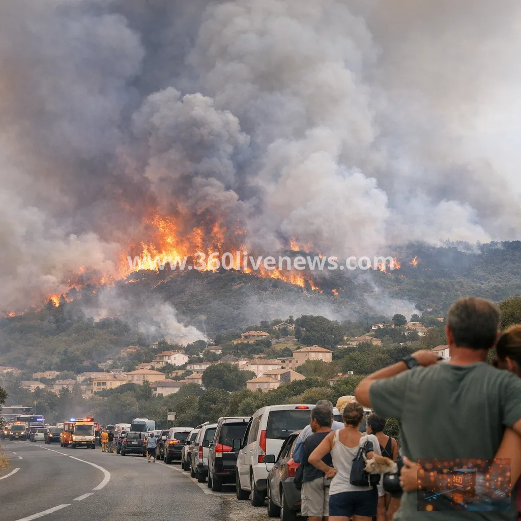 France and Spain face renewed wildfire danger as heatwave persists and evacuations mount