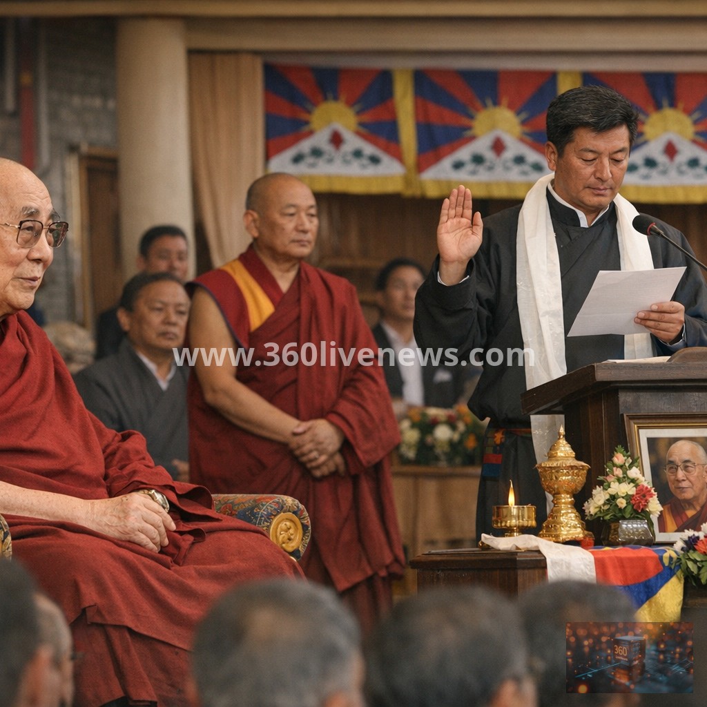 Dalai Lama attends Tibetan exile government swearing-in in India