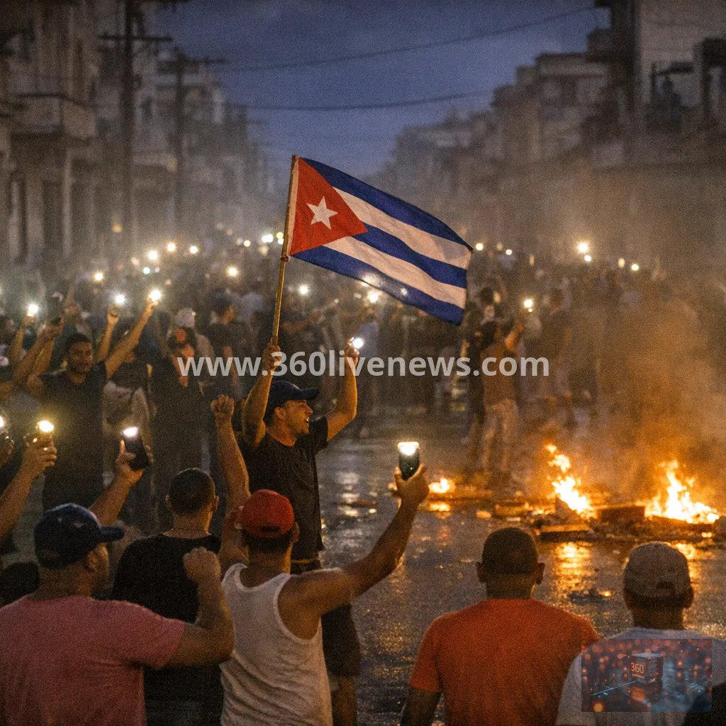 Cuba hit by third nationwide blackout of the year as protests break out