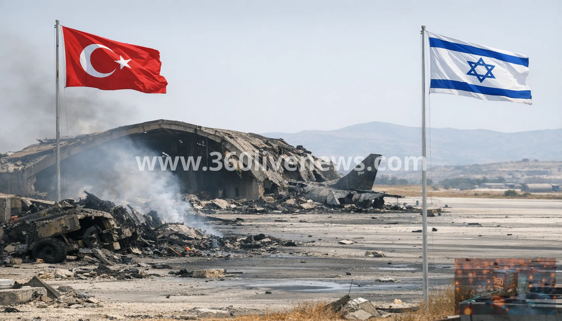 Turkey rejects Israeli claims after strike on Syria air base