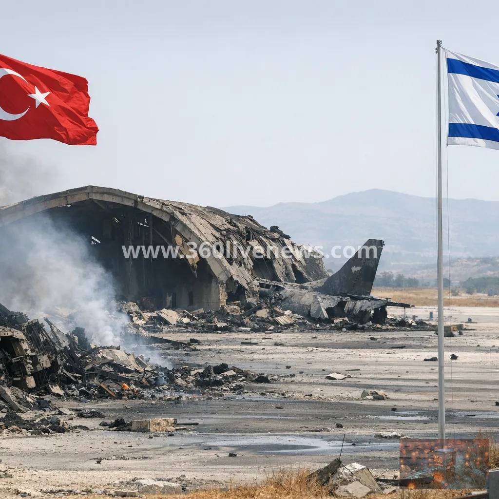 Turkey rejects Israeli claims after strike on Syria air base