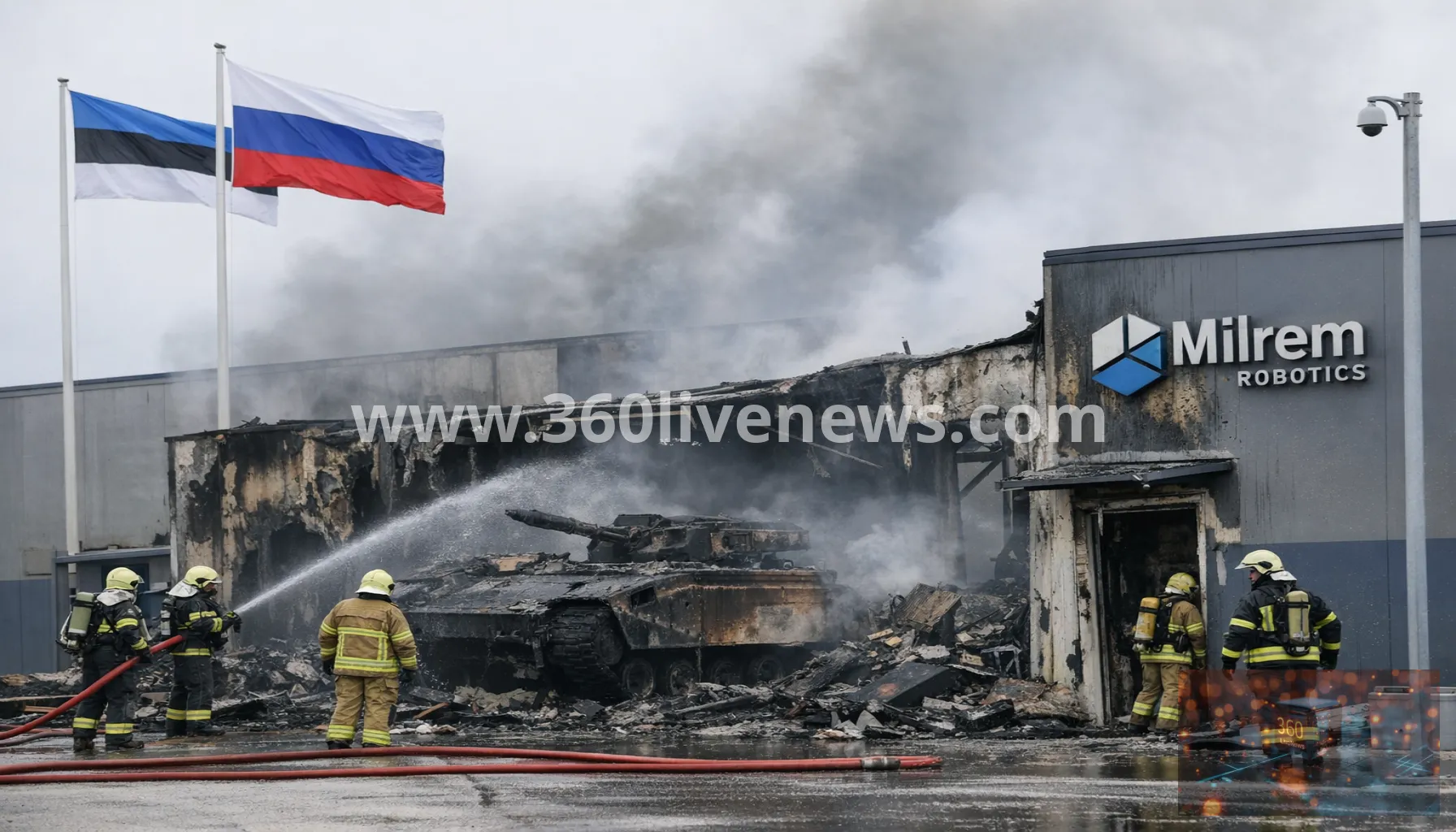 Estonia accuses Russia of ordering arson attack on defence firm Milrem Robotics