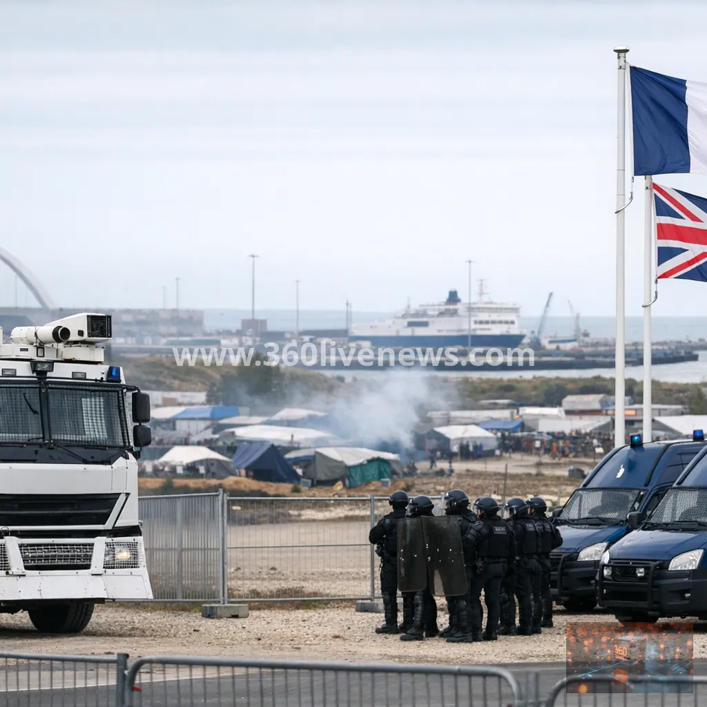 French riot police authorised to use water cannon in UK-funded Calais migration operation