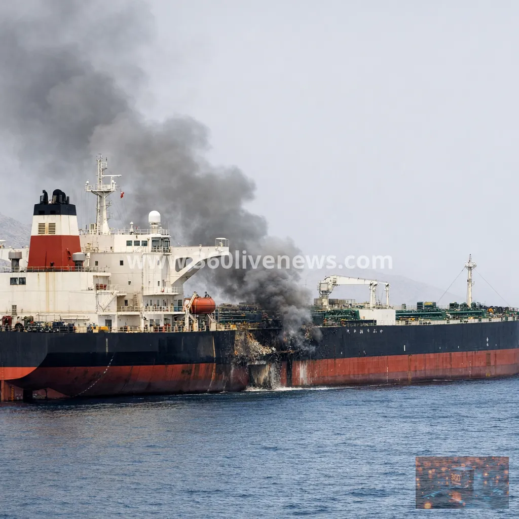 Oil tanker struck in the Strait of Hormuz, crew reported safe