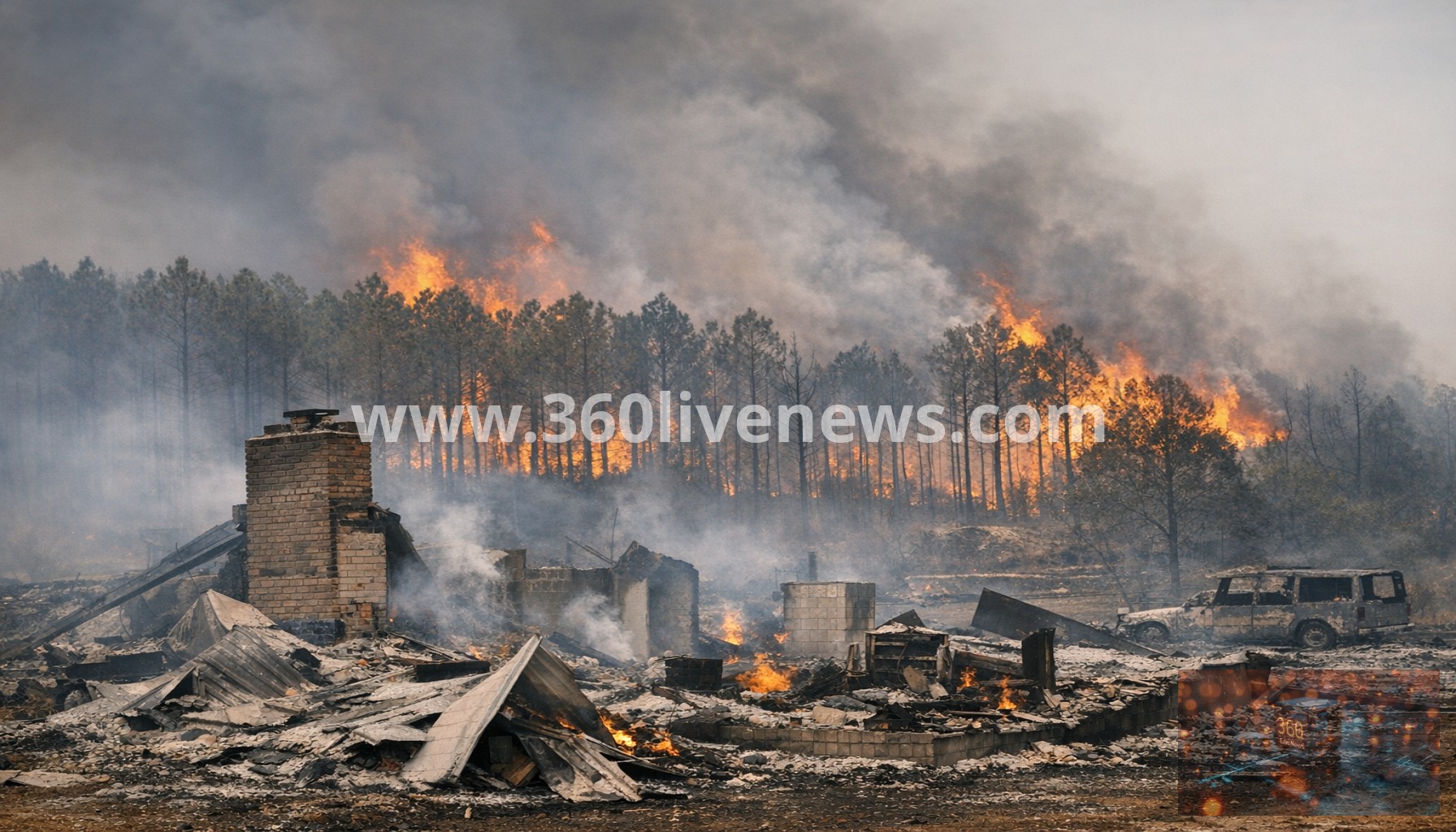 Wildfires destroy homes and timber plantations in Florida and Georgia