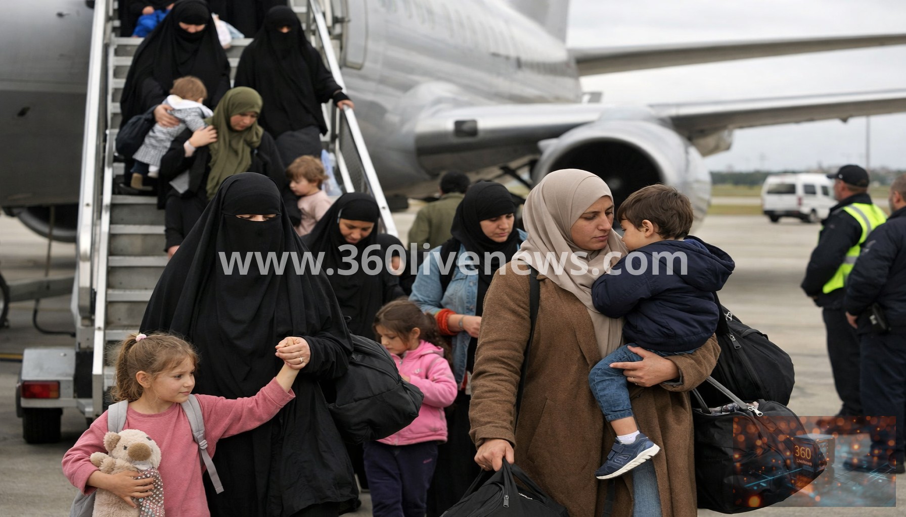 Thirteen Australian women and children linked to Islamic State return from Syria