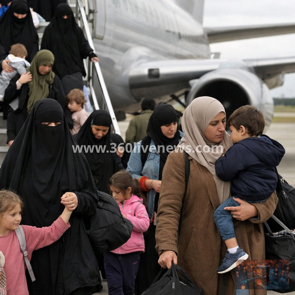 Thirteen Australian women and children linked to Islamic State return from Syria