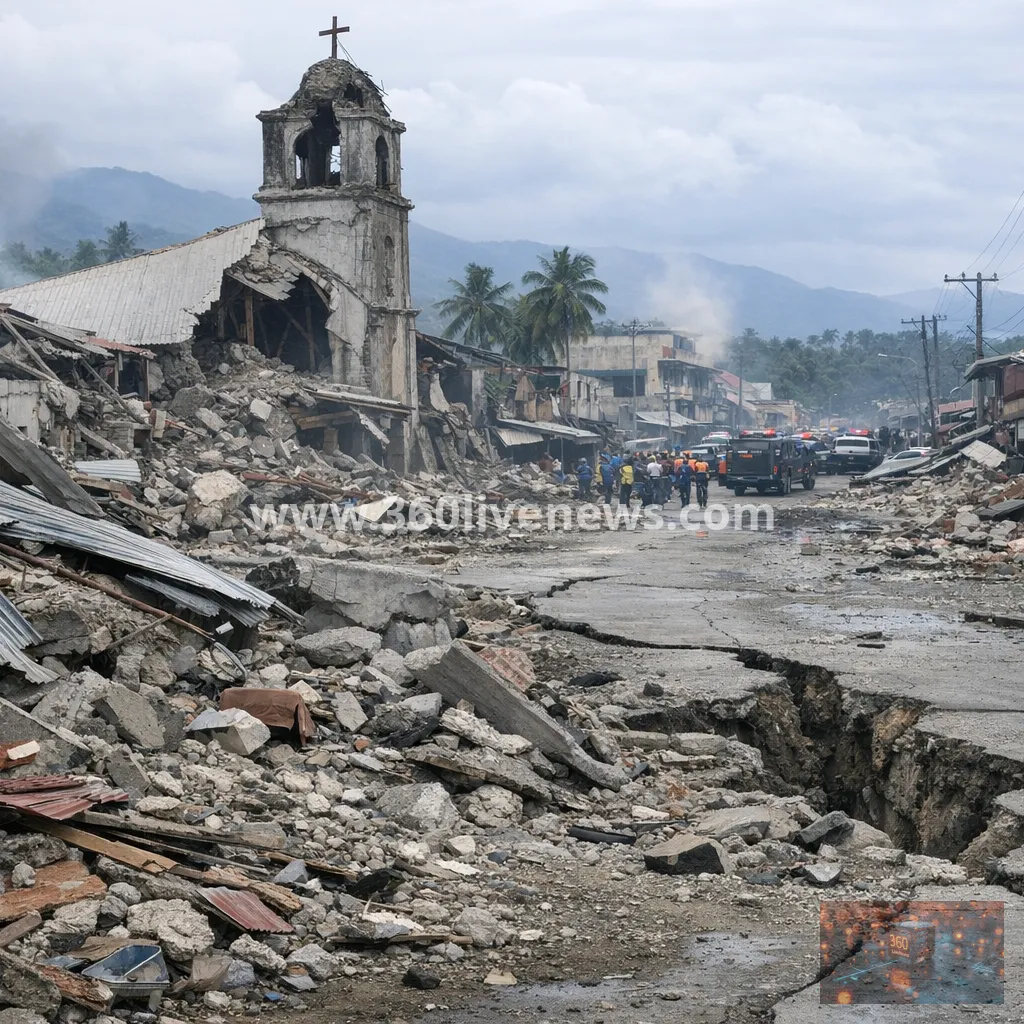 Hundreds of aftershocks hit southern Philippines after magnitude 7.8 quake