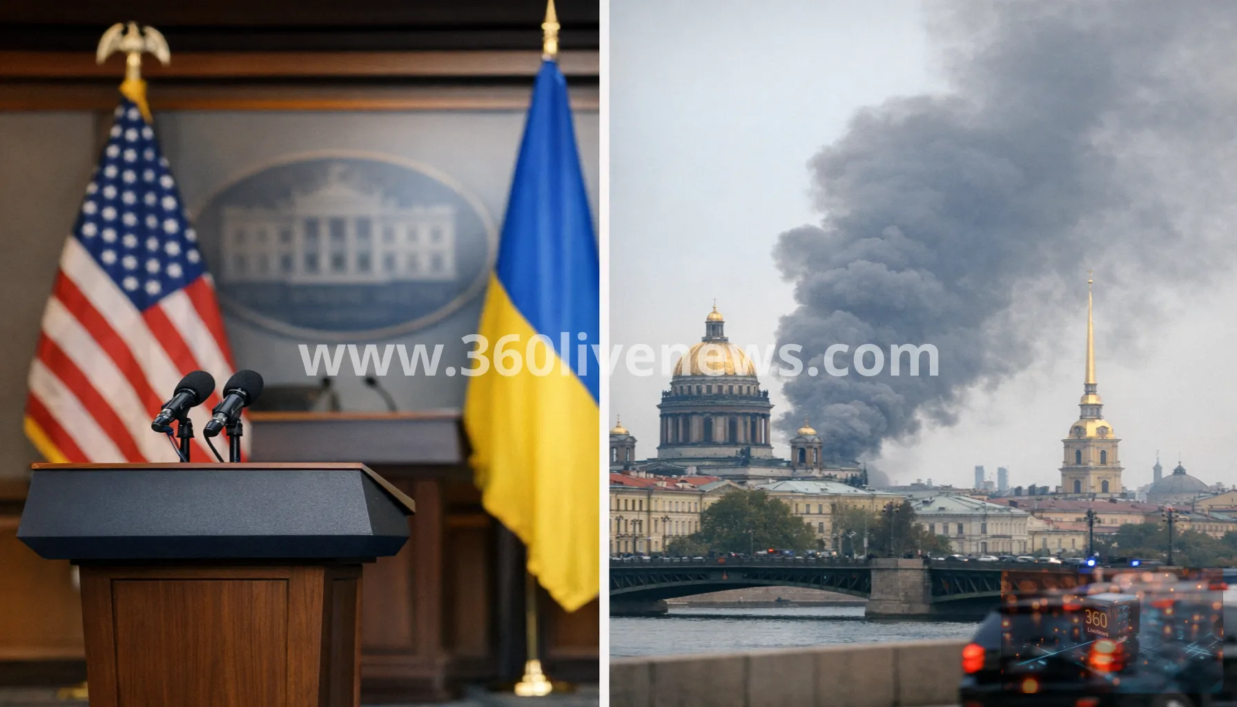 Ukraine war escalates as US aid remains pending and drone strikes hit St Petersburg