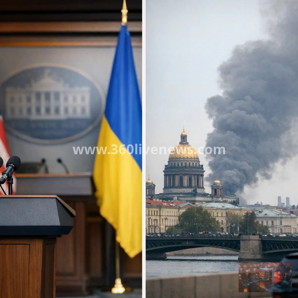 Ukraine war escalates as US aid remains pending and drone strikes hit St Petersburg