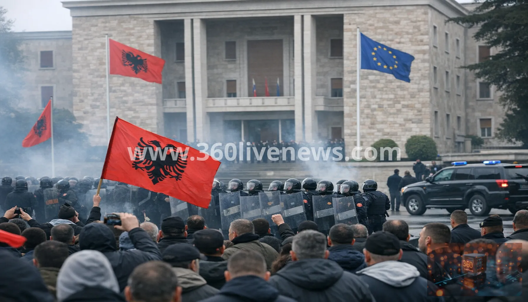 Albanian anti-government unrest deepens as Rama blames 'hybrid war'