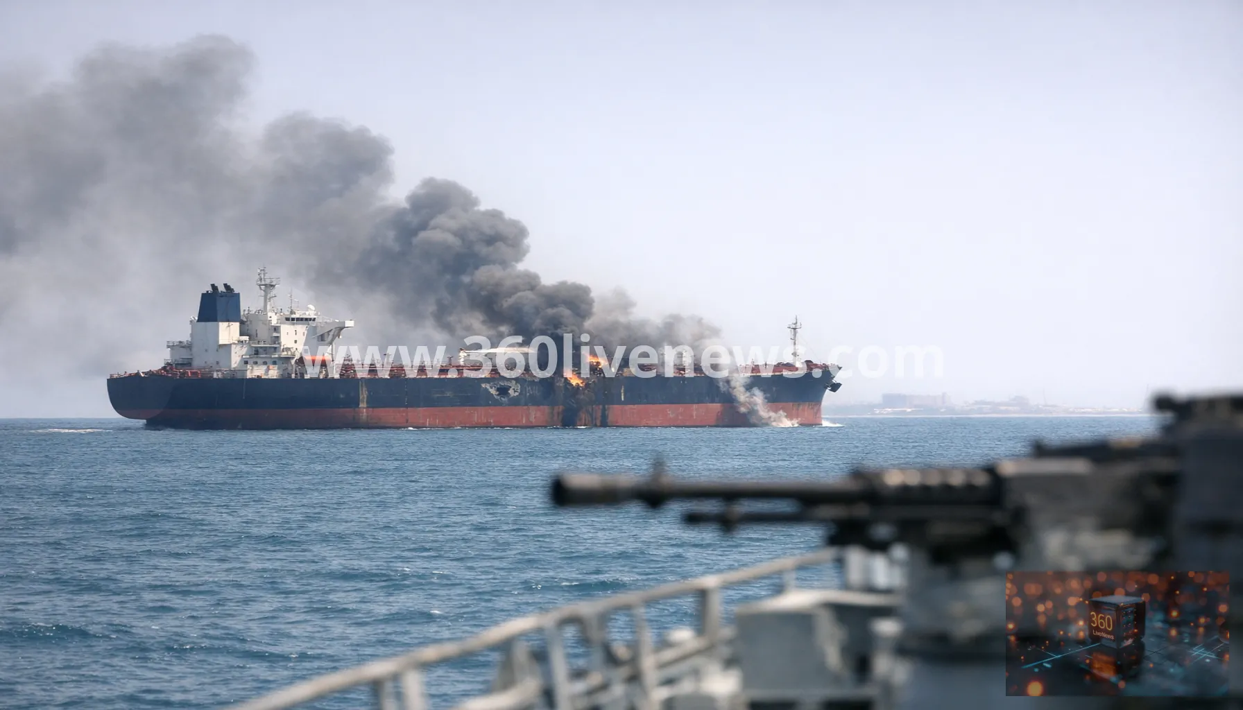 Tanker hit by multiple projectiles off Qatar coast, UKMTO says