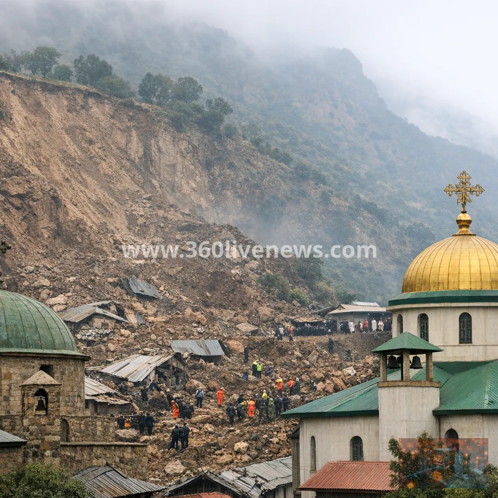Fourteen killed in Ethiopia monastery landslide during overnight prayer service