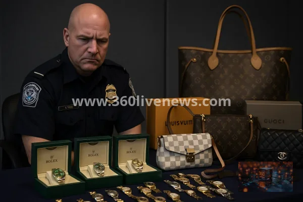 US Customs Seizes Over $125,000 in Counterfeit Luxury Watches and Jewelry