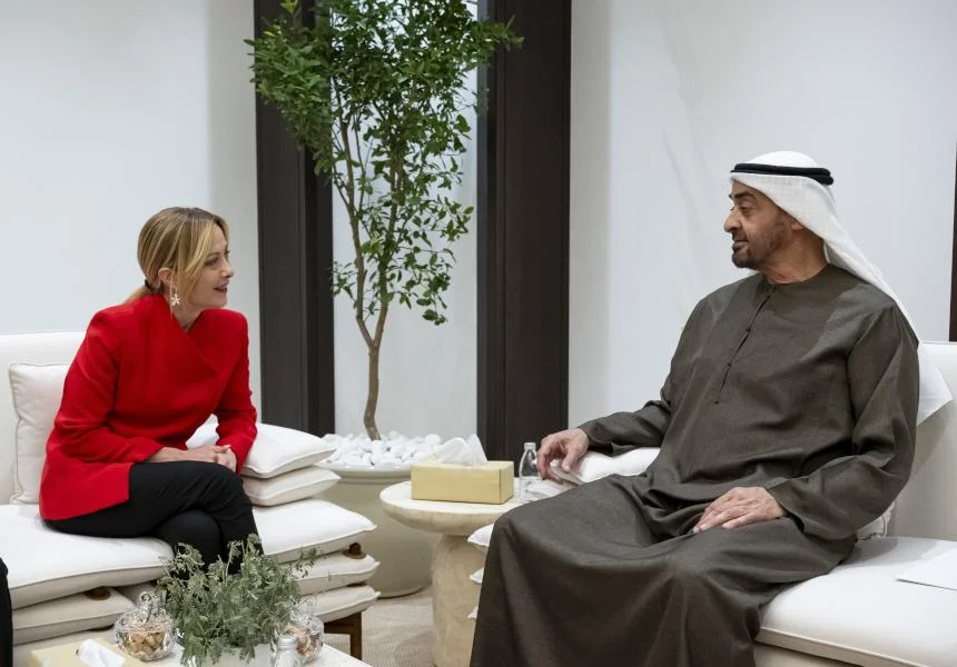Italy’s PM Meloni Meets UAE President to Discuss Iran-Linked Attacks and Strait of Hormuz Security