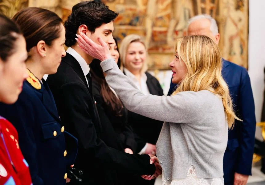 Italian Prime Minister Meloni Hosts Delegation for 174th Italian State Police Anniversary