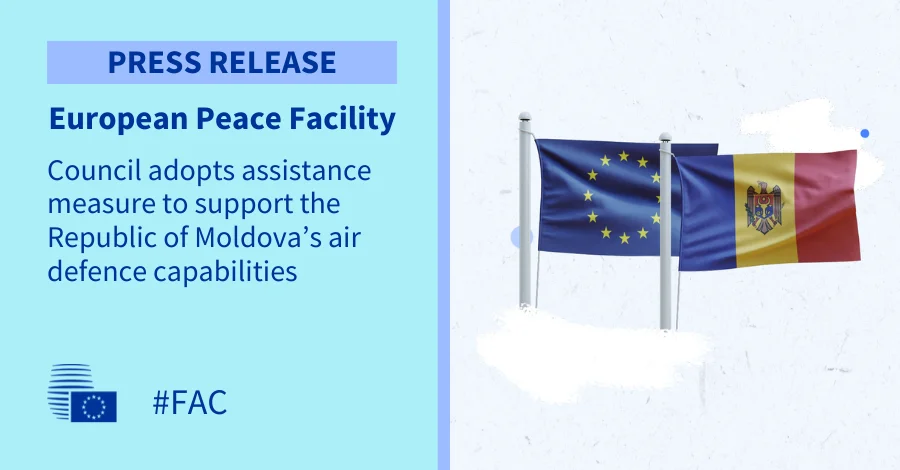 EU adopts EUR 120 million assistance measure for Moldova air defence