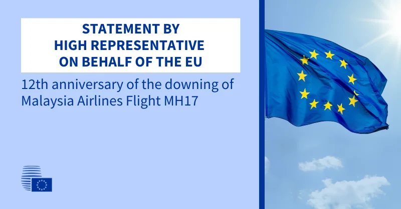 EU marks 12 years since MH17 downing and backs accountability efforts