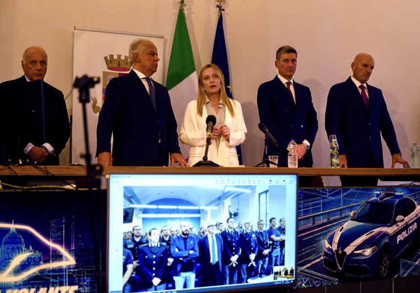 Meloni thanks police ahead of high-impact security operations in Rome and Milan