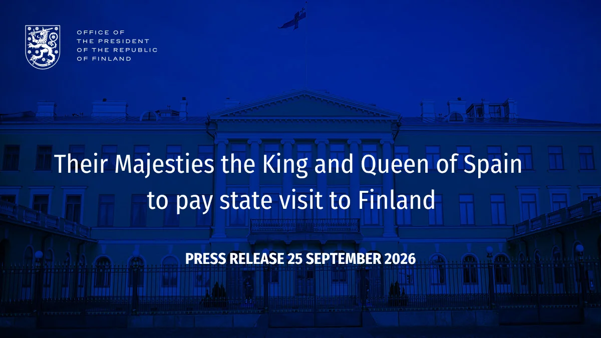 Spain's King and Queen to make state visit to Finland on 6, 7 October 2026