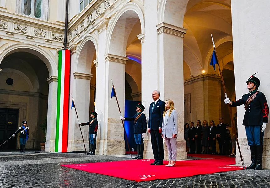 Meloni meets Lithuanian president in Rome on EU, defence and Ukraine