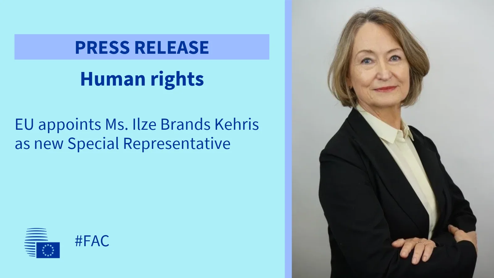 EU appoints Ilze Brands Kehris as new Special Representative for human rights