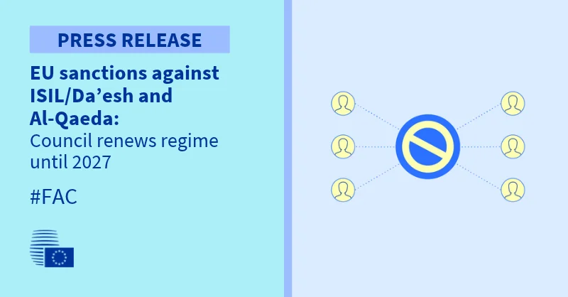 EU renews sanctions on ISIL/Da'esh and Al-Qaeda until 31 October 2027